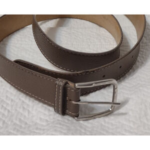 Antique vinyl on genuine leather size 40 brown belt